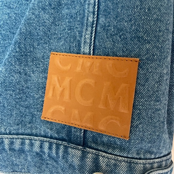 MCM denim jacket with yellow patches! - Picture 5 of 9